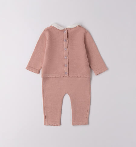 Tutina neonata due pezzi LIGHT PINK-2921