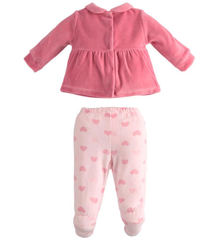 Chenille baby girl onesie from 0 to 12 months iDO ORCHIDEA-2743