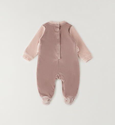 Tutina neonata in ciniglia bicolore VISONE-2916
