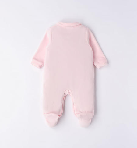 Tutina neonata in ciniglia con coniglietto da 0 a 18 mesi iDO ROSA-2512
