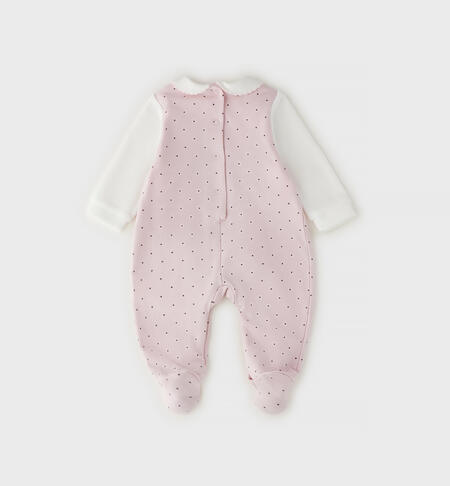 Newborn winter onesie ROSA-GRIGIO-6CEP
