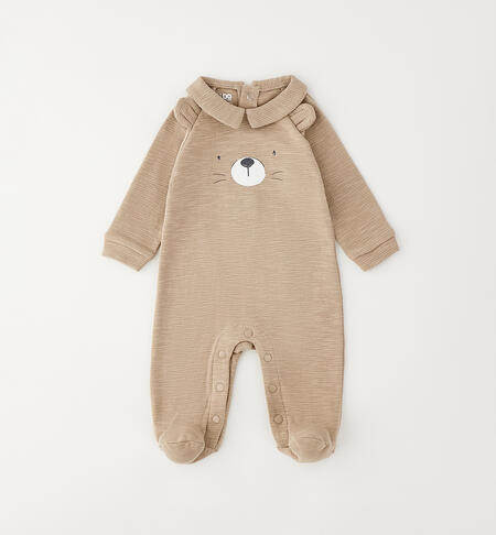 Tutina neonato 100% cotone BEIGE