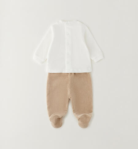 Tutina neonato ciniglia PANNA-0112