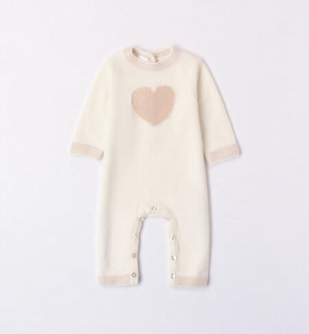 iDO heart design sleepsuit for babies from newborn to 18 months PANNA-0112