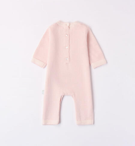 iDO heart design sleepsuit for babies from newborn to 18 months ROSA-2512