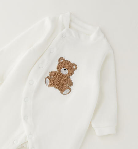 Tutina neonato con piedini PANNA-0112