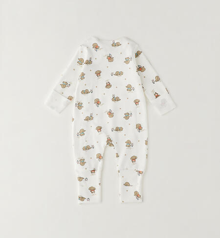 Tutina neonato cotone PANNA-MIELE-6CDU
