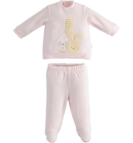 Two pieces baby onesie from 0 to 12 months iDO ROSA-2512