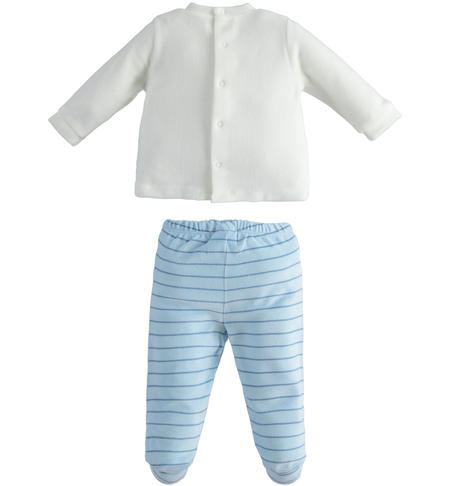 Two pieces baby onesie from 0 to 12 months iDO SKY-3871