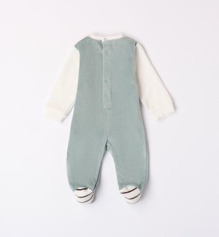 iDO sleepsuit with aeroplane for baby boy from newborn to 18 months L.GREEN-4136