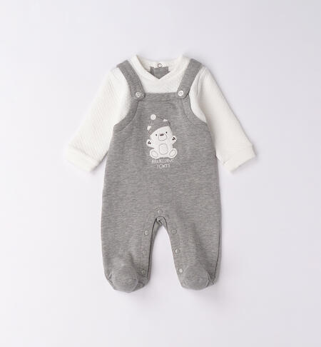 Tutina neonato iDOMini GRIGIO