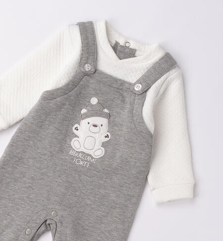 Tutina neonato iDOMini GRIGIO MELANGE-8967