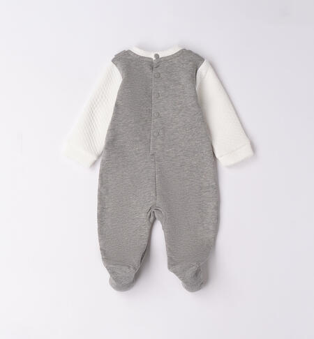Tutina neonato iDOMini GRIGIO MELANGE-8967