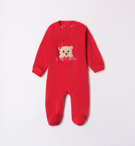 First Christmas sleepsuit RED