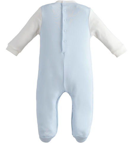 Newborn boy cotton onesie from 0 to 18 months iDO SKY-3871