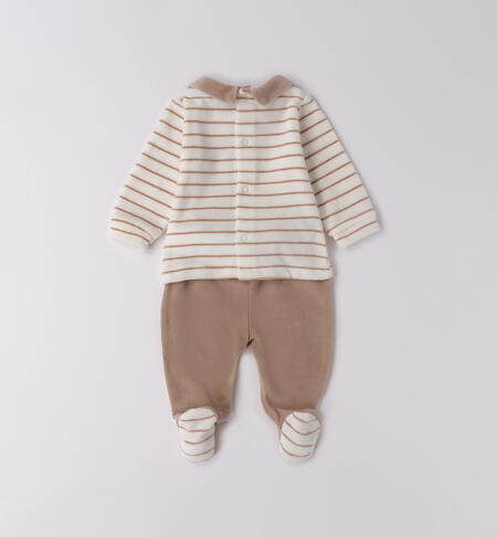 Tutina neonato in cotone TORTORA -0928