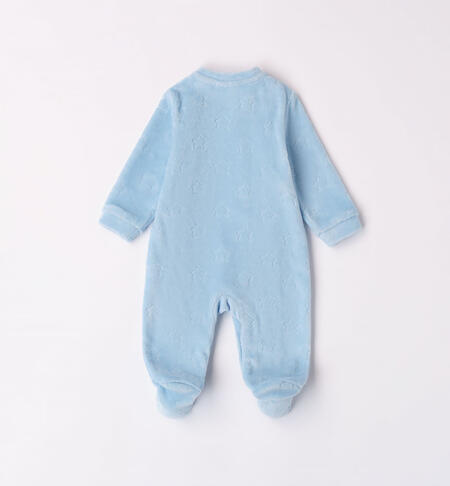 iDO sky blue sleepsuit with stars for baby boy from newborn to 18 months AZZURRO-3872