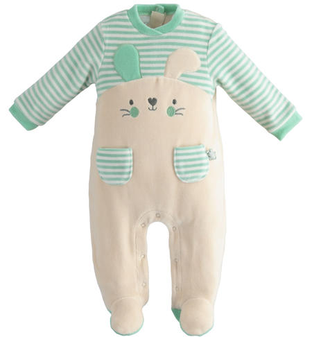 Winter baby onesie from 0 to 18 months iDO BEIGE-1033