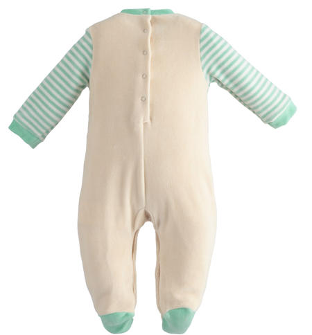 Winter baby onesie from 0 to 18 months iDO BEIGE-1033