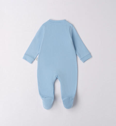 iDO babies' panda design sleepsuit from newborn to 18 months AZZURRO-3872