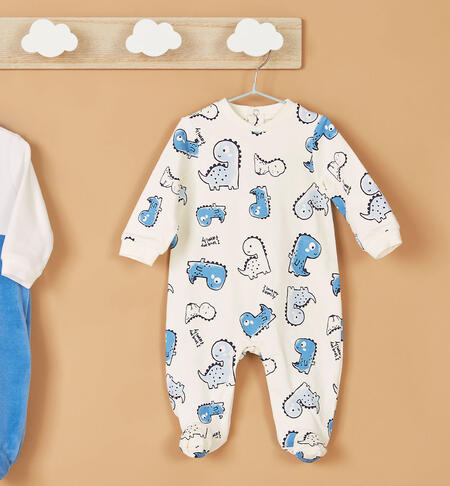 Dinosaur sleepsuit LIGHT BLUE