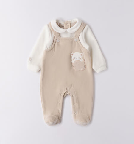 Tutina neonato unisex BEIGE