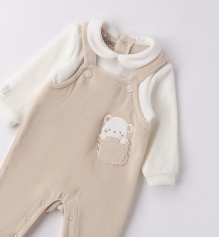 Tutina neonato unisex ECRU'-0164