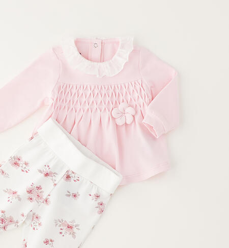 iDOMini baby girl bodysuit LIGHT PINK-2481