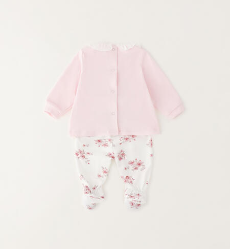 iDOMini baby girl bodysuit LIGHT PINK-2481