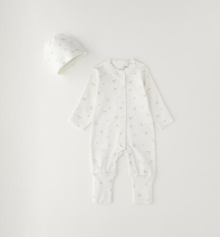 Unisex baby outfit PANNA-BEIGE-6CFT