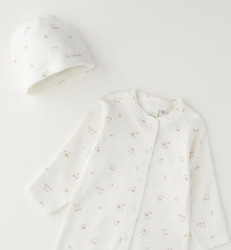 Unisex baby outfit PANNA-BEIGE-6CFT