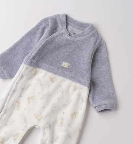 Tutina unisex neonati GRIGIO MELANGE-8992