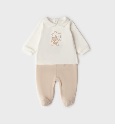 Unisex baby outfit CREAM