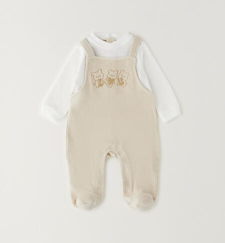 Unisex baby outfit BEIGE