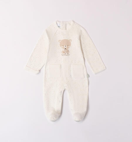 Unisex babygrow PANNA-BEIGE-6AEW