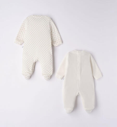 iDO babies' set of unisex chenille sleepsuits from newborn to 18 months PANNA-0112