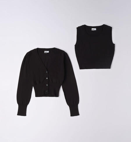 Twin set per ragazza NERO