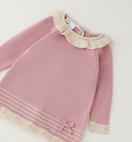 Vestito bimba neonata ROSA-3031