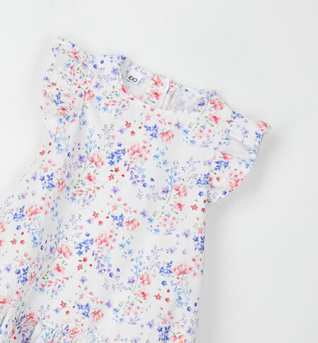 Vestito estivo bambina AZZURRO-ROSA-6CAC