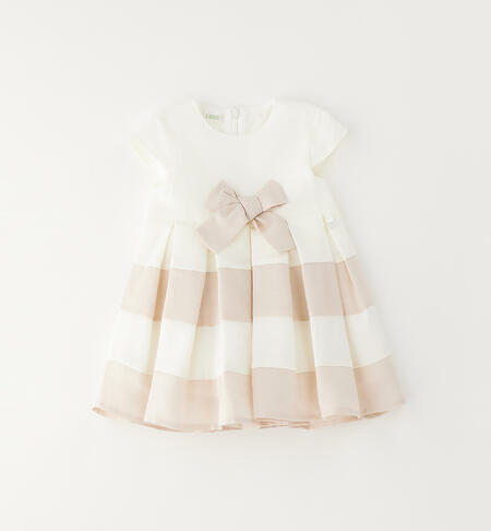 Vestito estivo per neonata PANNA