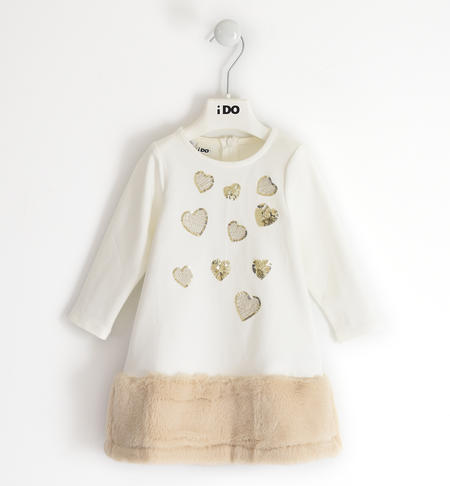 Vestito invernale bambina - da 12 mesi a 8 anni iDO PANNA-0112