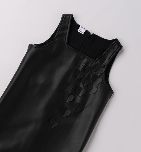 Vestito smanicato bambina NERO-0658