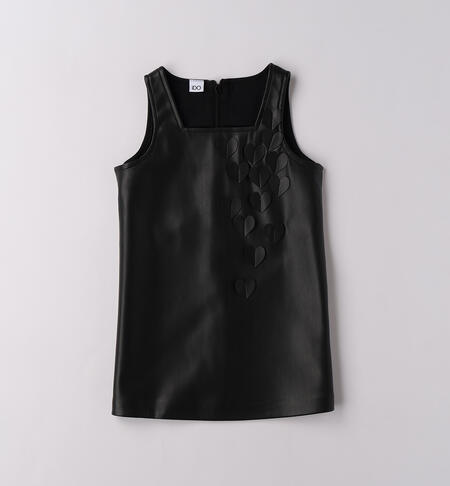 Vestito smanicato bambina NERO-0658